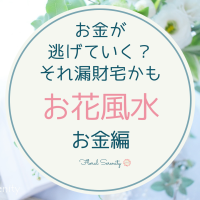 お花風水・お金が逃げていく漏財宅